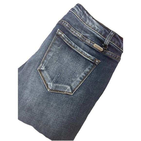 KanCan LA Distressed Skinny Jeans Women’s Size 11/29 Cropped Ankle Blue EUC? - Picture 1 of 16